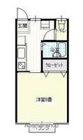 岩手県滝沢市大崎の賃貸アパートB108の間取り