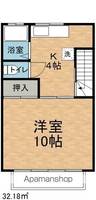 長野県松本市大字島内の賃貸アパート201の間取り