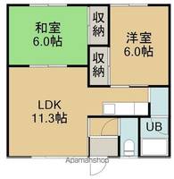 コーポサンシ2号棟の間取り