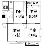 エクセルタウンⅠ番館105の間取り