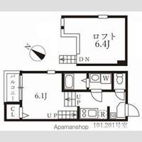 ハーモニーテラス烏森町101CPの間取り