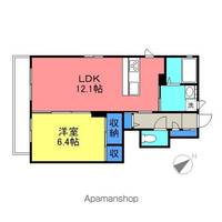 ツインシャーメゾンC棟101の間取り