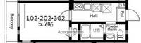 神奈川県横浜市西区老松町の賃貸アパートの間取り