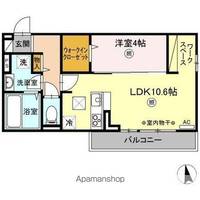 香川県高松市上天神町の賃貸アパートの間取り