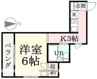 城東エンビイハイツ505の間取り