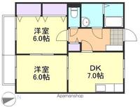岡山県浅口郡里庄町大字里見の賃貸アパートの間取り