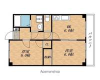 滋賀県近江八幡市鷹飼町北1丁目の賃貸マンション303の間取り