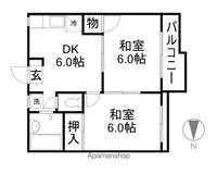 滋賀県大津市錦織3丁目の賃貸アパート203の間取り