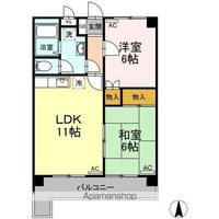 リバーサイド久米の間取り