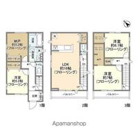 千葉県船橋市高根台1丁目(一戸建)の賃貸物件の間取り