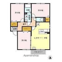 ヴィラ ラモール Aの間取り