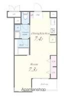千葉県松戸市新作の賃貸アパートの間取り