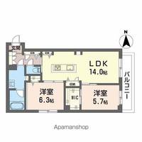ラ・パルテール旭川 11番館の間取り