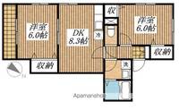 東京都日野市日野本町5丁目の賃貸マンションの間取り