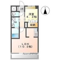 香川県高松市松島町3丁目の賃貸アパートの間取り