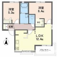 ベルカント成山Aの間取り