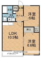 パストラル穂高102の間取り