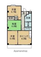 クレール.A203の間取り