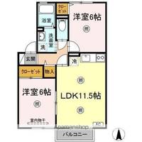クレールシャトー吉田 C棟の間取り