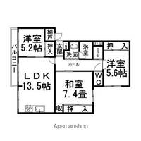 ディアコート2番館202の間取り