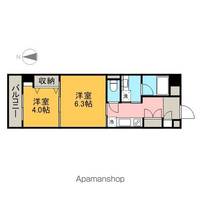 愛知県名古屋市中区上前津2丁目の賃貸マンション906の間取り