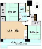 ルカーサ勿来Ⅰ・Ⅱの間取り