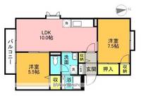 アムール B棟の間取り