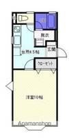 岩手県盛岡市中堤町の賃貸アパートの間取り