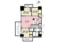 福岡県福岡市中央区清川2丁目の賃貸マンションの間取り