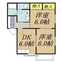 長野県伊那市日影の賃貸アパートの間取り