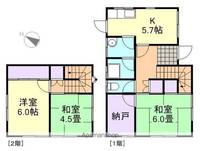 岡山県都窪郡早島町若宮(一戸建)の賃貸物件の間取り