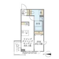 東京都中野区中野1丁目の賃貸マンションの間取り