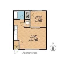 北海道帯広市西五条南13丁目の賃貸アパートの間取り