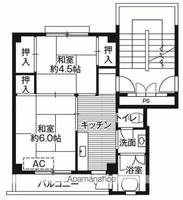 ビレッジハウス埴生1号棟の間取り
