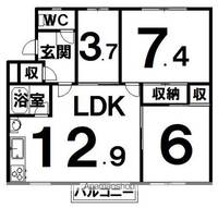 物件の間取り画像