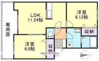 ルボア平喜Bの間取り