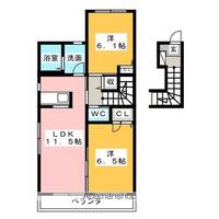メゾンアイリスⅠ-201の間取り