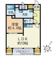 蓮葉マンションの間取り