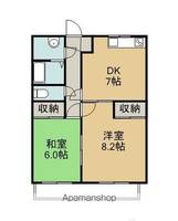 シードルハイツⅢ4Aの間取り