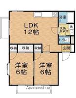 モクハウスタウンC202の間取り