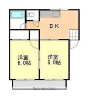 岡山県岡山市東区瀬戸町寺地の賃貸アパートの間取り