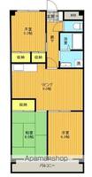第2サンパレス國分の間取り