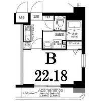 グリフィン横浜・東口202の間取り