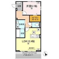 J.リヴェール高松西宝町 B棟の間取り