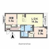 ラ・パルテール旭川 11番館の間取り