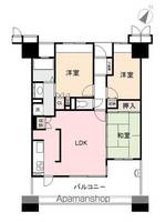 香川県高松市浜ノ町の賃貸マンションの間取り