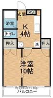 フロンティアパレスB103の間取り