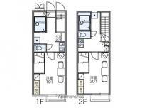 香川県高松市勅使町の賃貸アパートの間取り