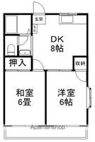 グリーンハイツBの間取り