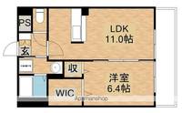 滋賀県守山市播磨田町の賃貸マンションの間取り